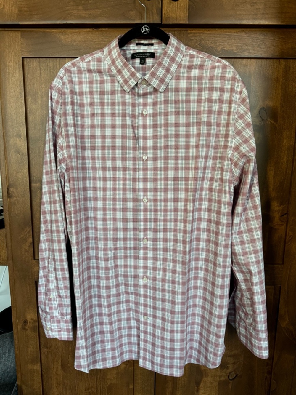 Banana Republic Men's Skim Fit Plaid Dress Shirt